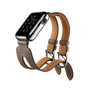 Apple Watch von Hèrmes – Cuff Lederarmband mit Doppelschnalle, um 1.750 Euro