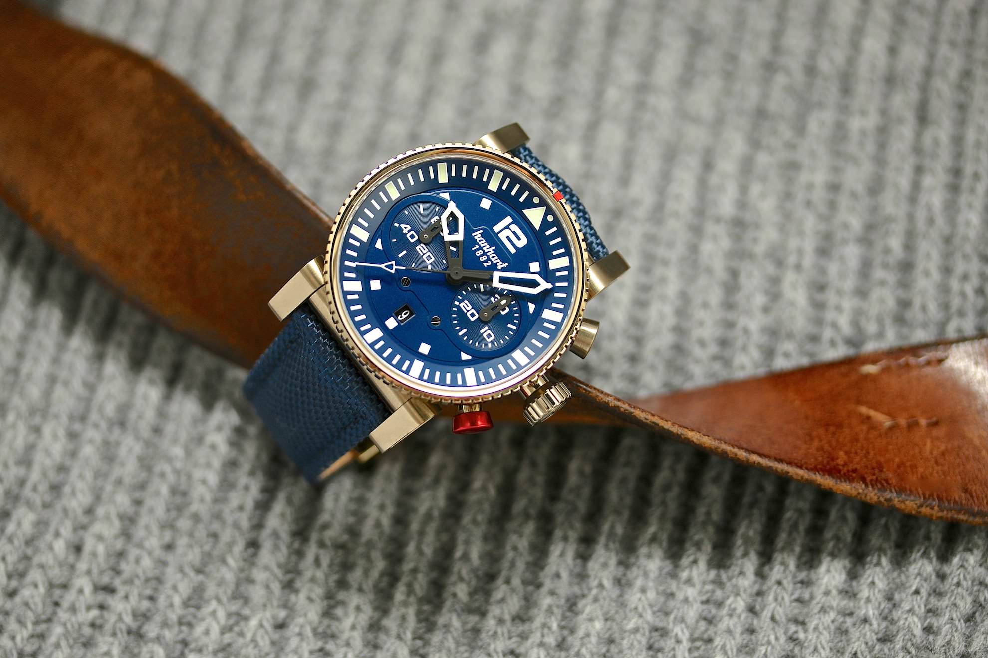 Die Hanhart Primus Nautic Pilot Bronze