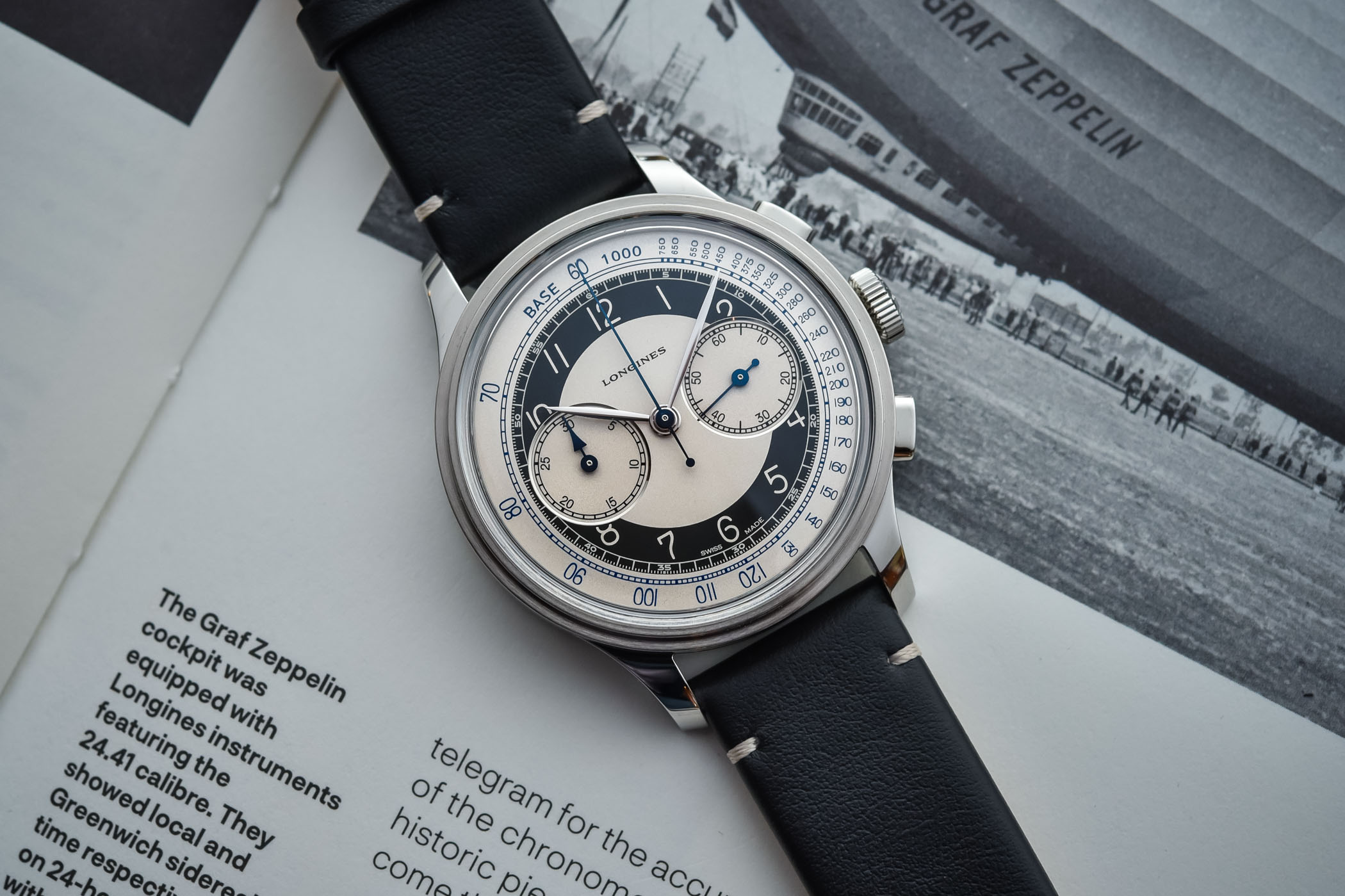 Longines Heritage Classic Tuxedo Chronograph