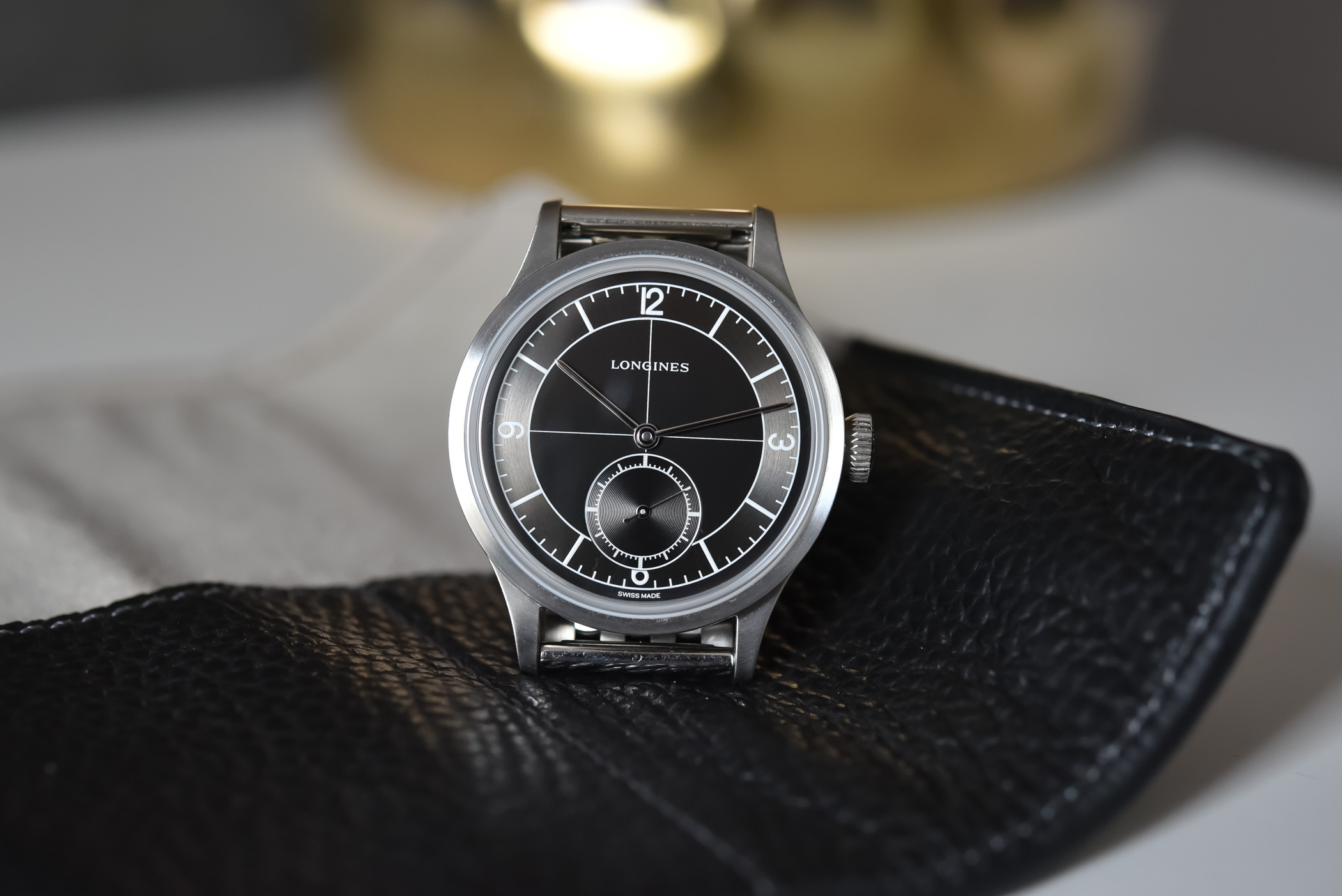 Longines Heritage Classic Sector Dial Black