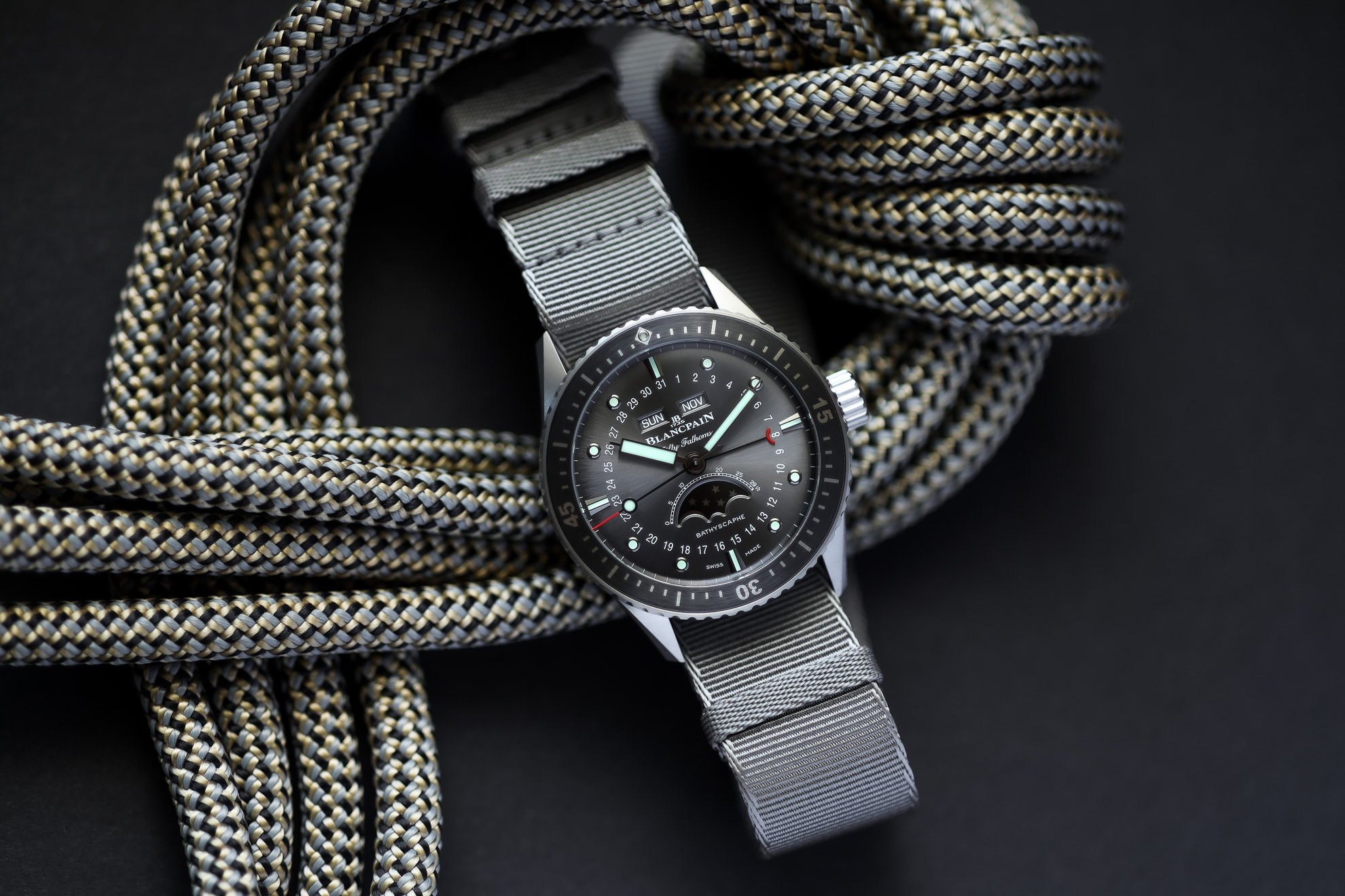 Die Blancpain Fifty Fathoms Bathyscaphe Quantième