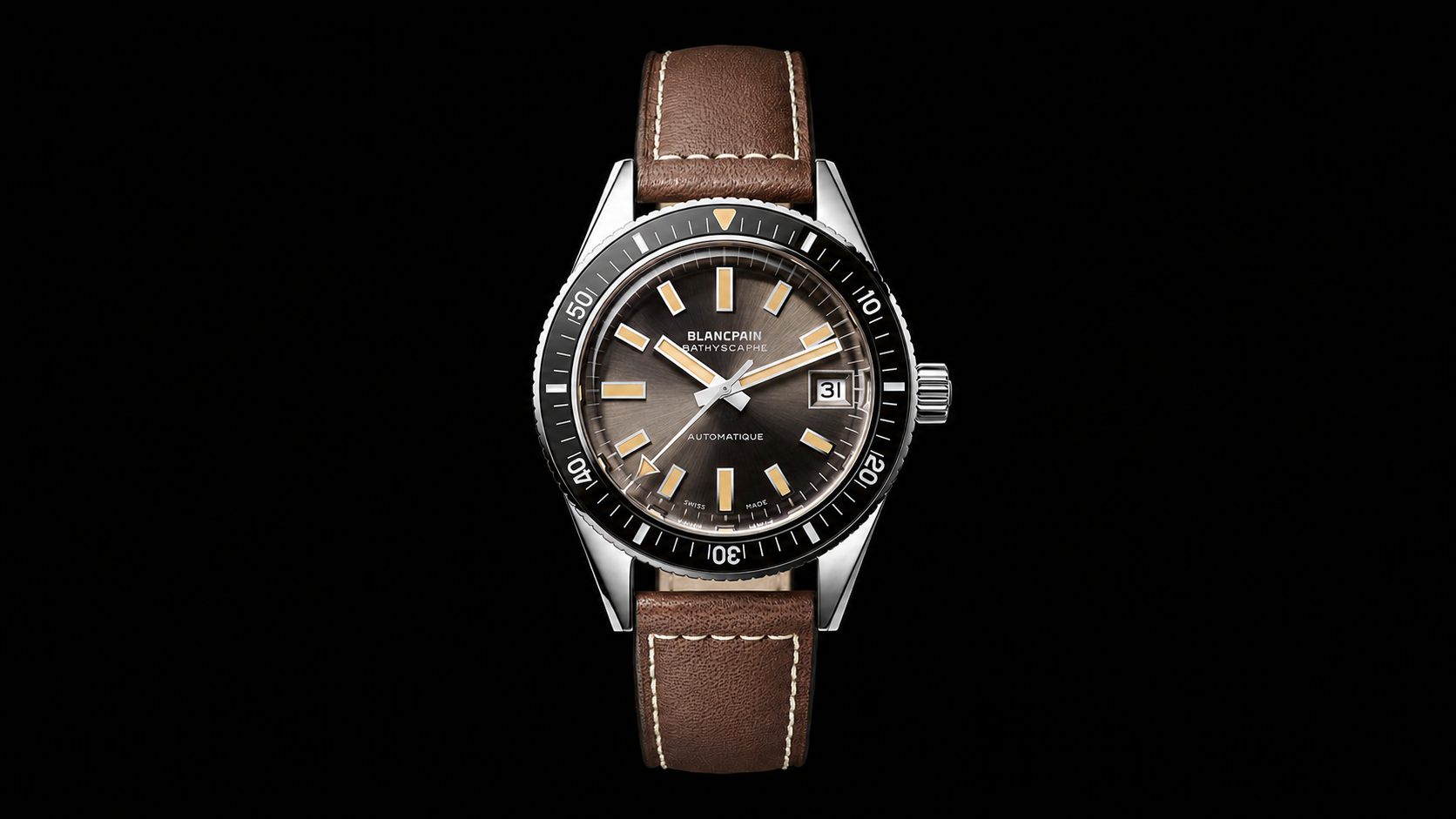 Blancpain Fifty Fathoms Bathyscaphe Ref. 5903 1110 63A: Jubiläumsmodell im Stil von 1968 Blancpain Fifty Fathoms Bathyscaphe Ref. 5903 1110 63A mit meteorgrauem Zifferblatt